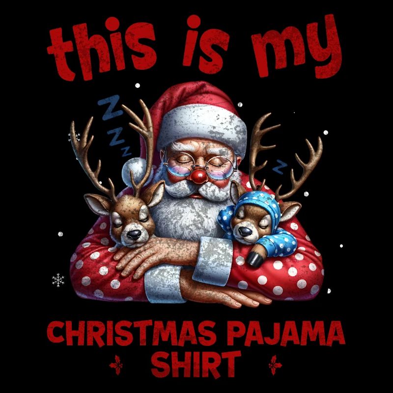 Dormez paresseux Père Noël C’est mon pyjama de Noël