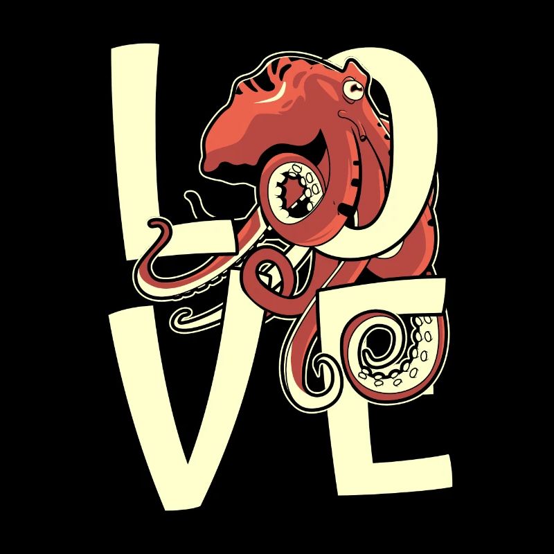 Amour Octopodes Octopoda Cephalopoda Lover Octopus