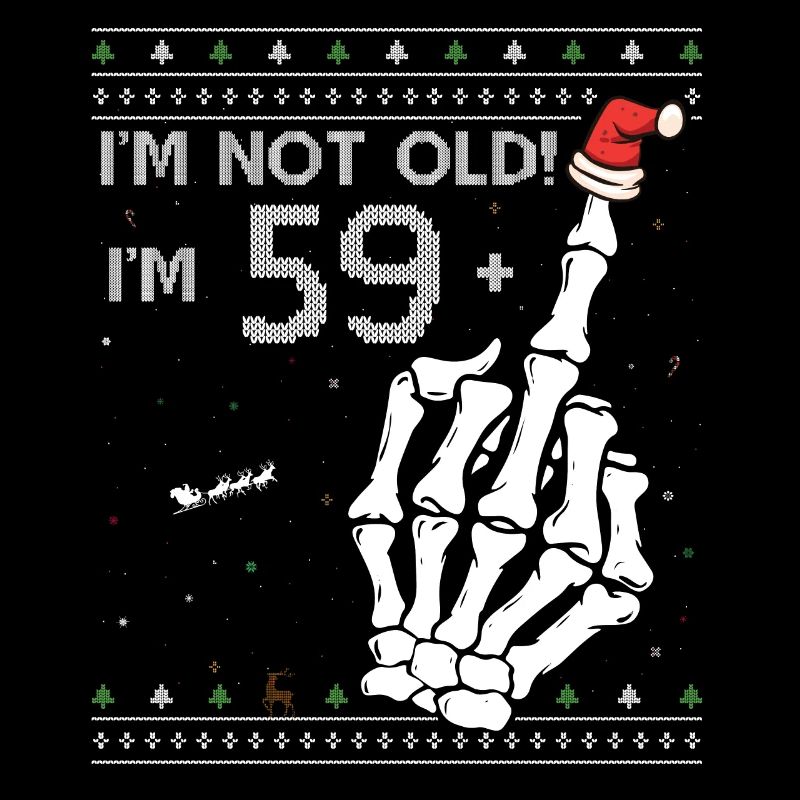 Ich bin 59 + 1 Mittelfinger - Spaß 60. Geburtstag