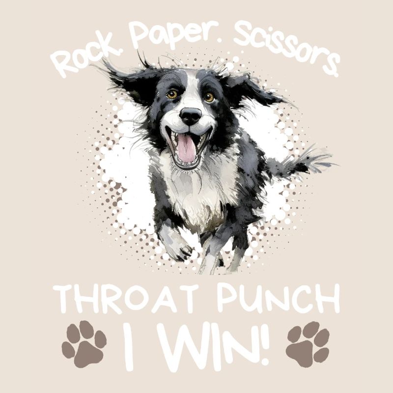 Roche Papier Ciseaux Gorge Punch - Border Collie
