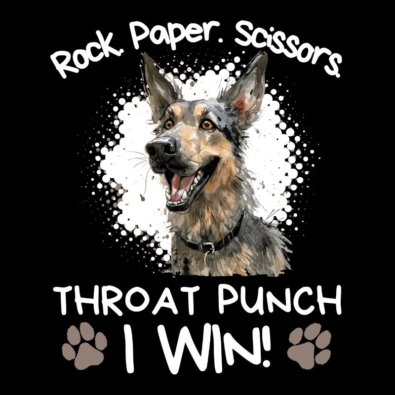 Rock Paper Scissors Deutscher Schäferhund Humo