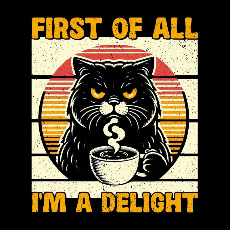 Zunächst Bin Ich Eine Freude Eine Verärgerte Katze