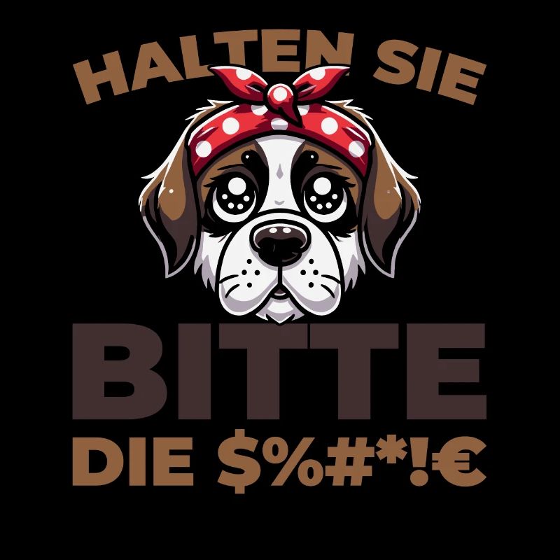 Bernhardiner Halten Sie Bitte Die Fresse