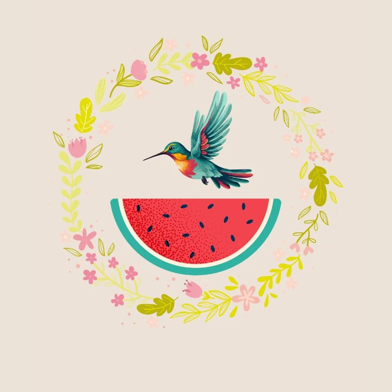 Melon pastèque Fruit d’été Cadeau végétalien