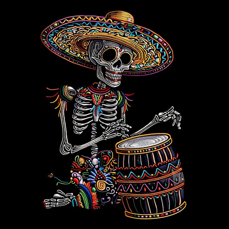 Mexican Skeleton Drums