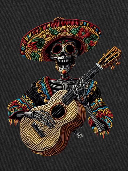 Ukulele Mexican Skeleton