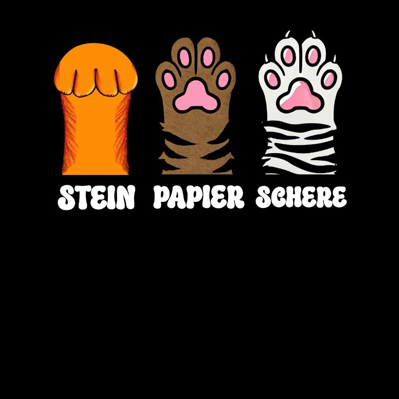 Chat Pierre Papier Ciseaux Patte Jeu Drôle