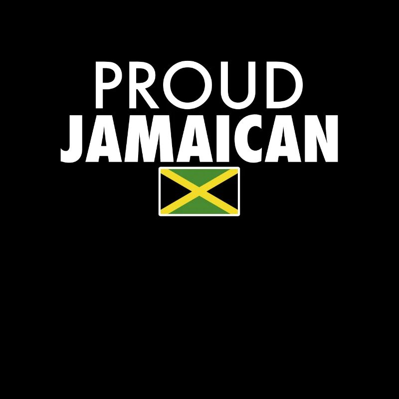 Fier drapeau jamaïcain de la Jamaïque