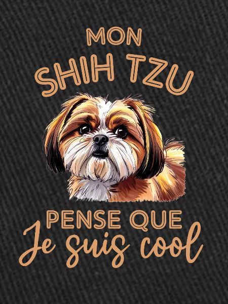 Chien mignon shih tzu