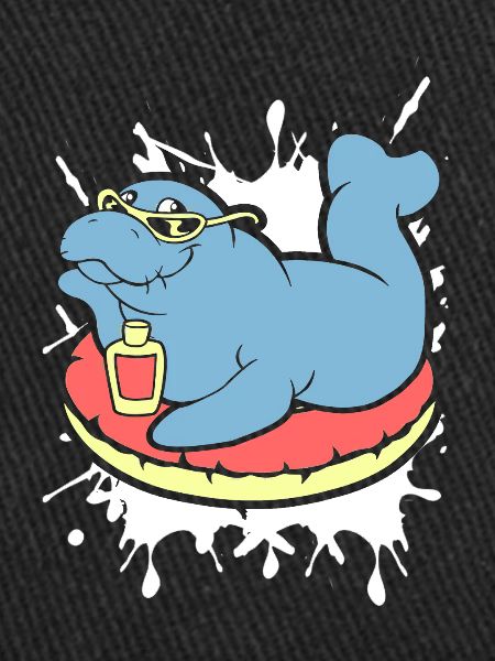 Funny Manatee Does Sunbath