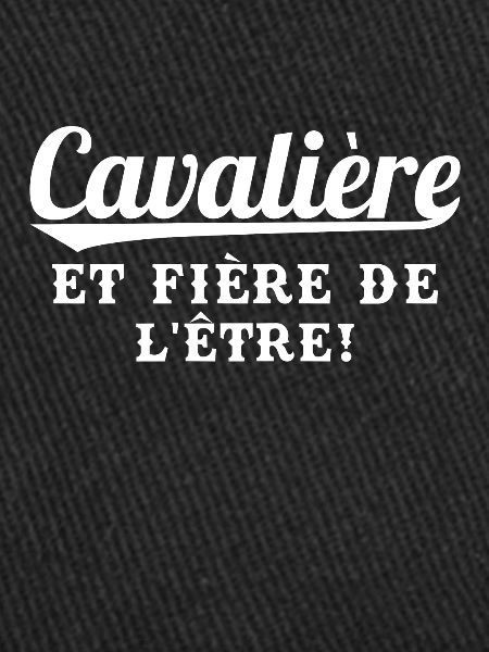 Cavalière et fière de l'être