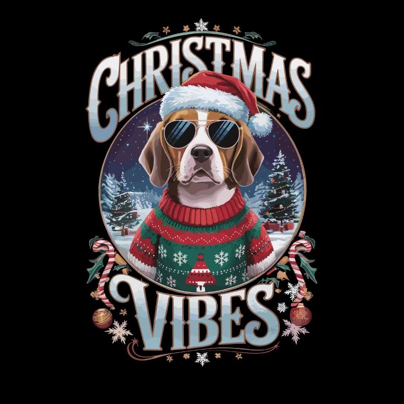 Ambiance de Noël Beagle