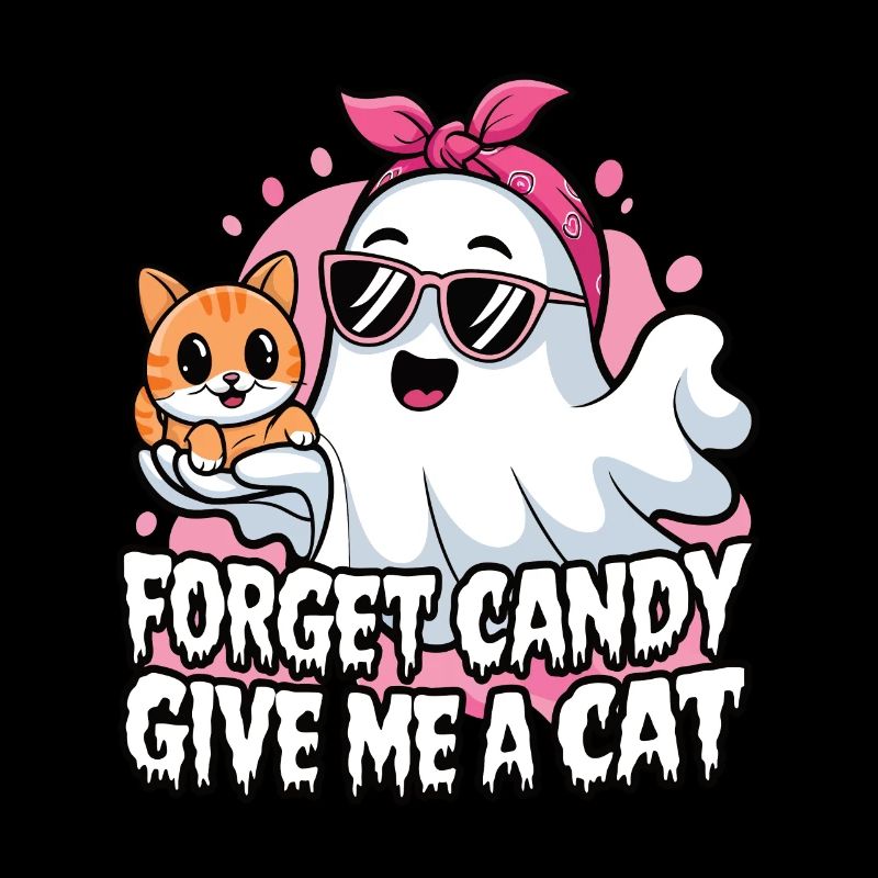 Halloween Cat Forget Candy Give Me A Cat