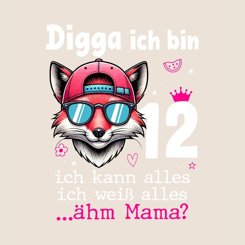 Digga Ich Bin 12 Kindergeburtstag Mädchen