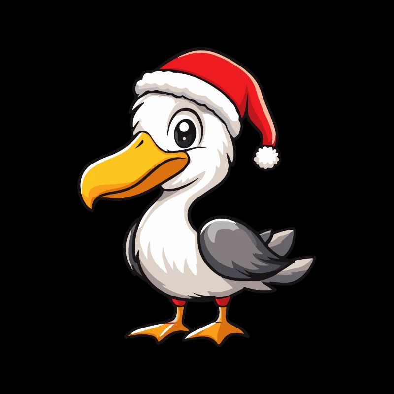 Pélican oiseau Noël mignon