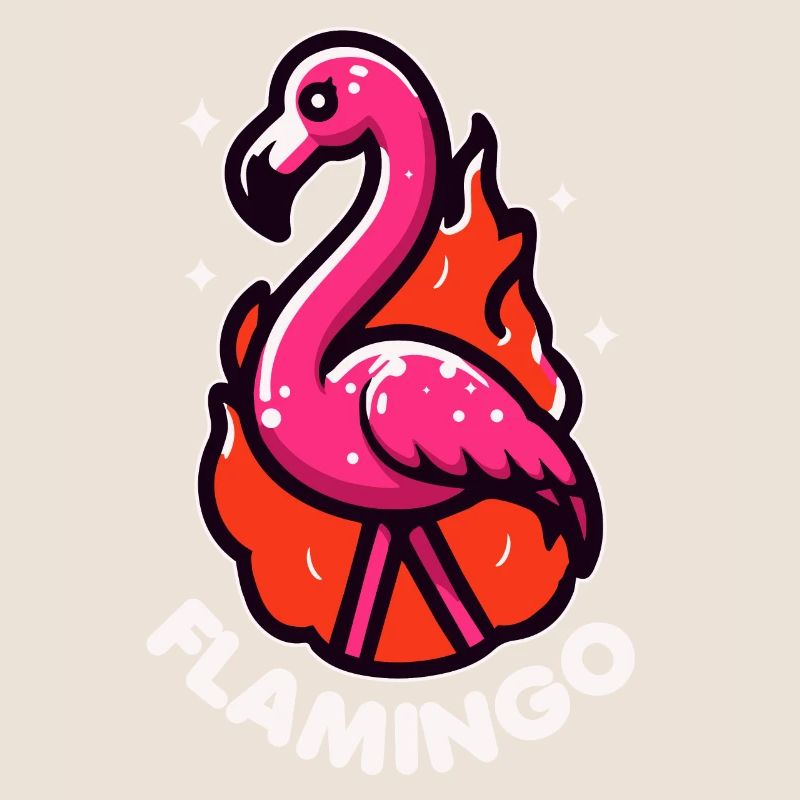 Flamingo Pun Bird Cute