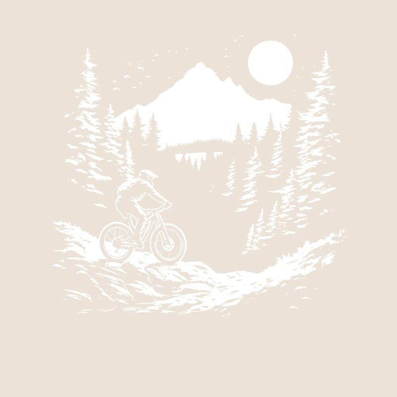 Mountain Biking Drawing