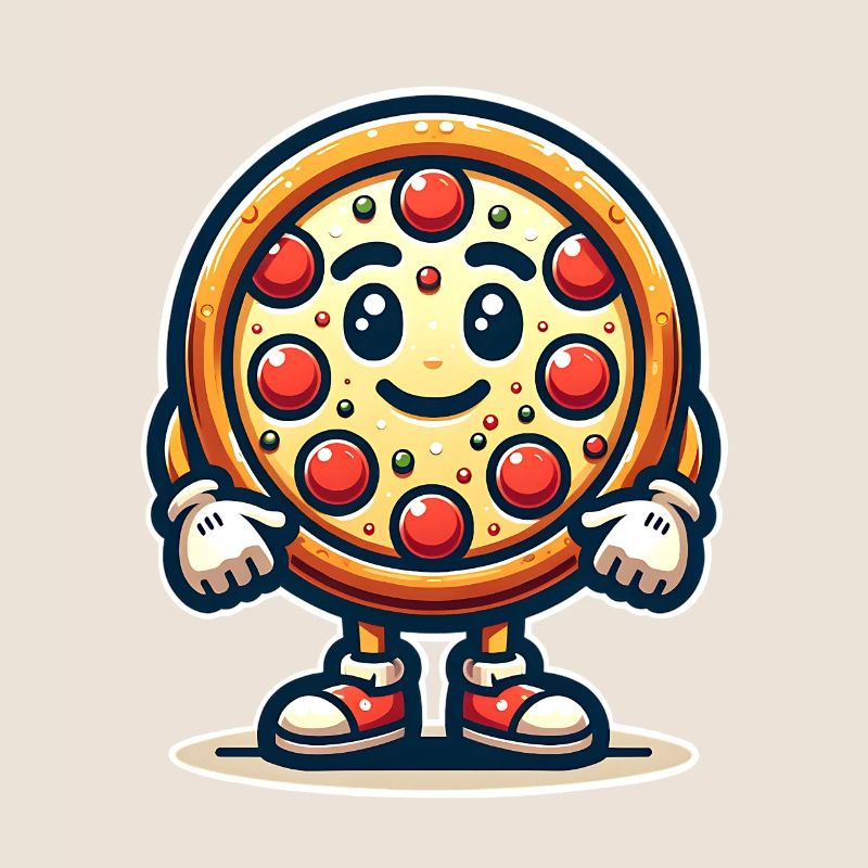 Mascotte de pizza