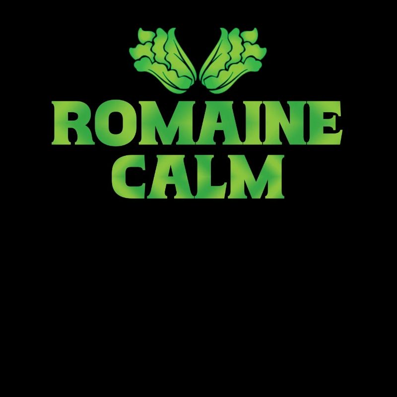 Romaine Calm Funny Vegetable Design