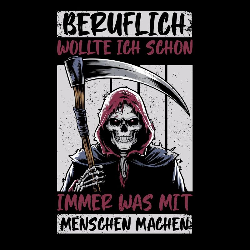 Sarkastischer Sensenmann Schwarzer Humor Dunkler