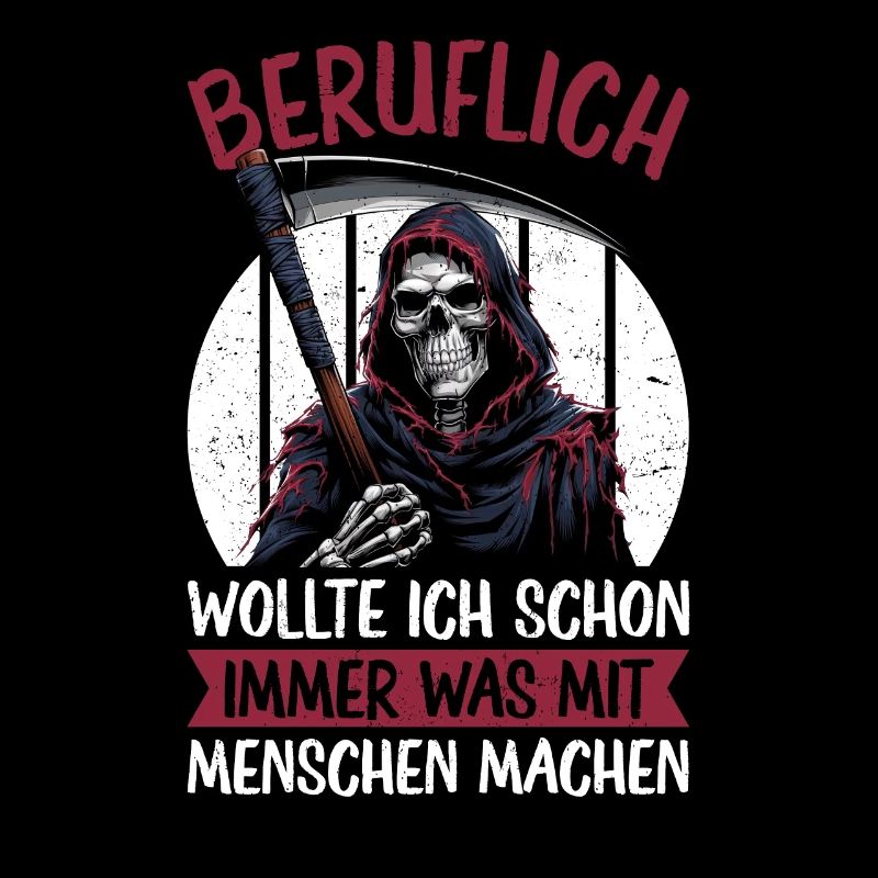 Sarkastischer Sensenmann Schwarzer Humor Dunkler