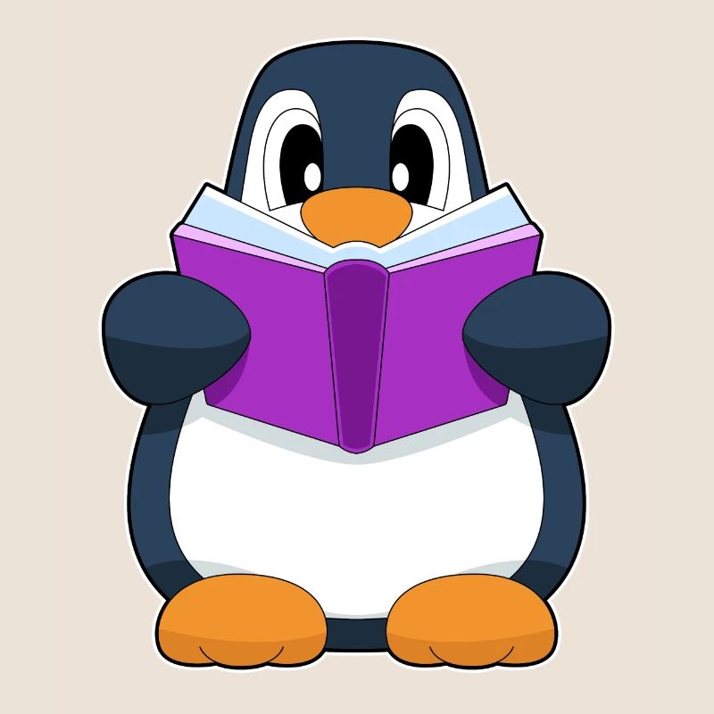 Pinguin Nerd Buch