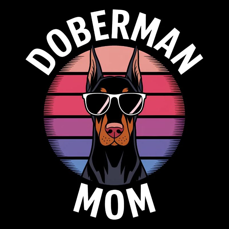 Doberman Saying Mom Funny Doberman Gift