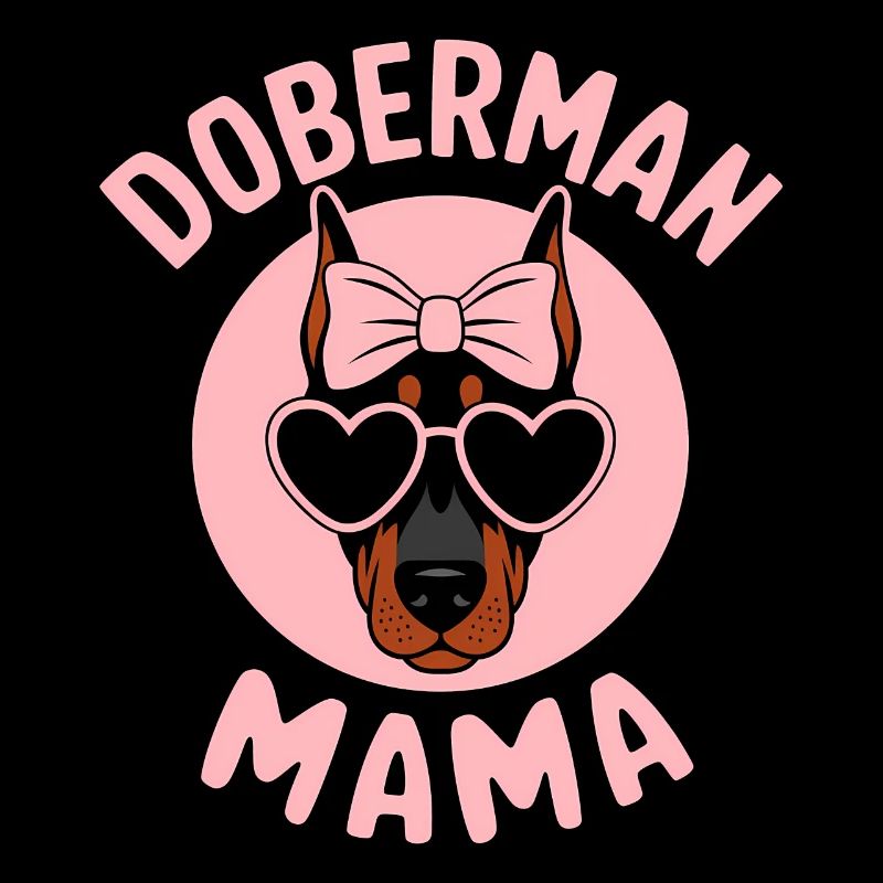 Doberman Saying Mom Funny Doberman Gift