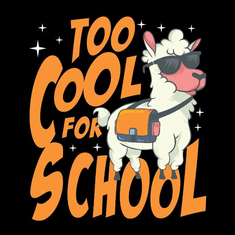Too Cool For School Stem Sped Education Llama