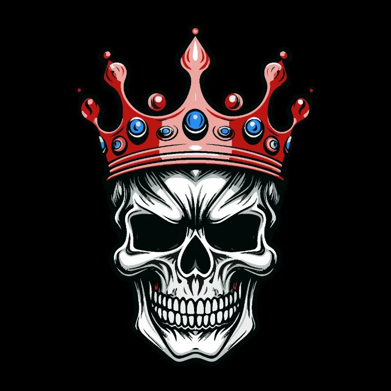 Crâne Roi Couronne