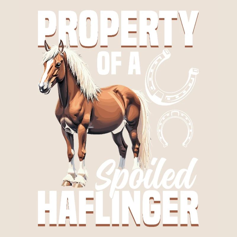 Propriété d’un cheval équestre Haflinger gâté