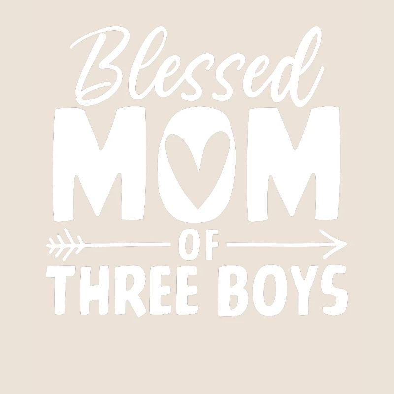 Mutter von Drei Jungs Lustiger Junge Mutter Muttertag