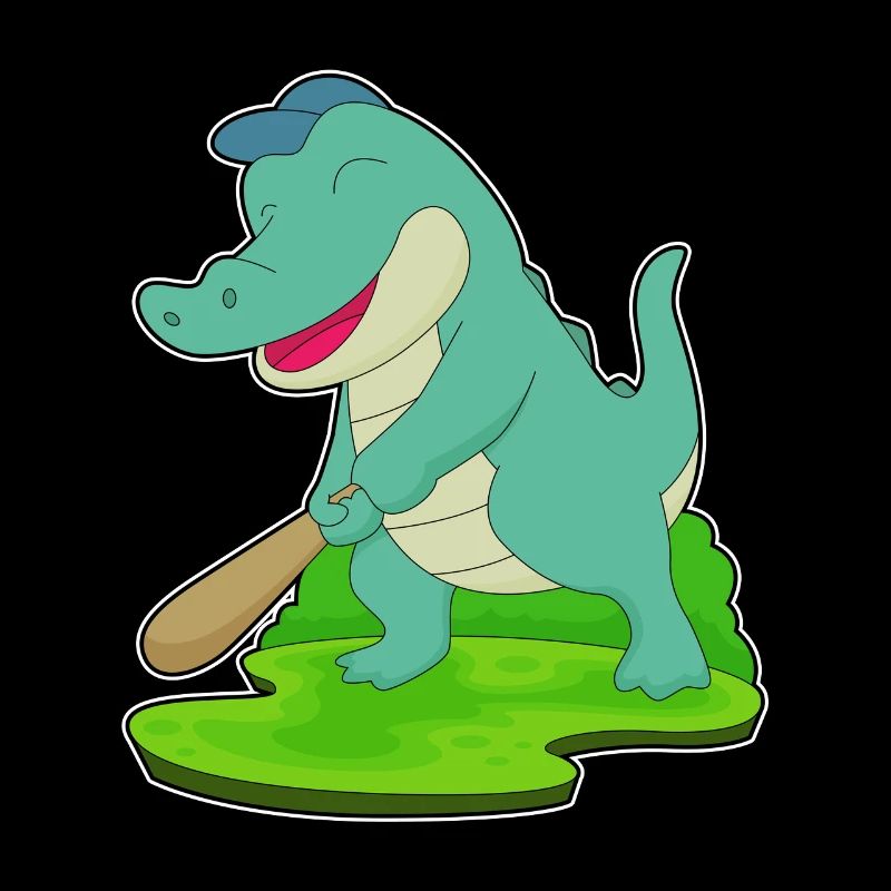 Crocodile Baseball Baseball Bat