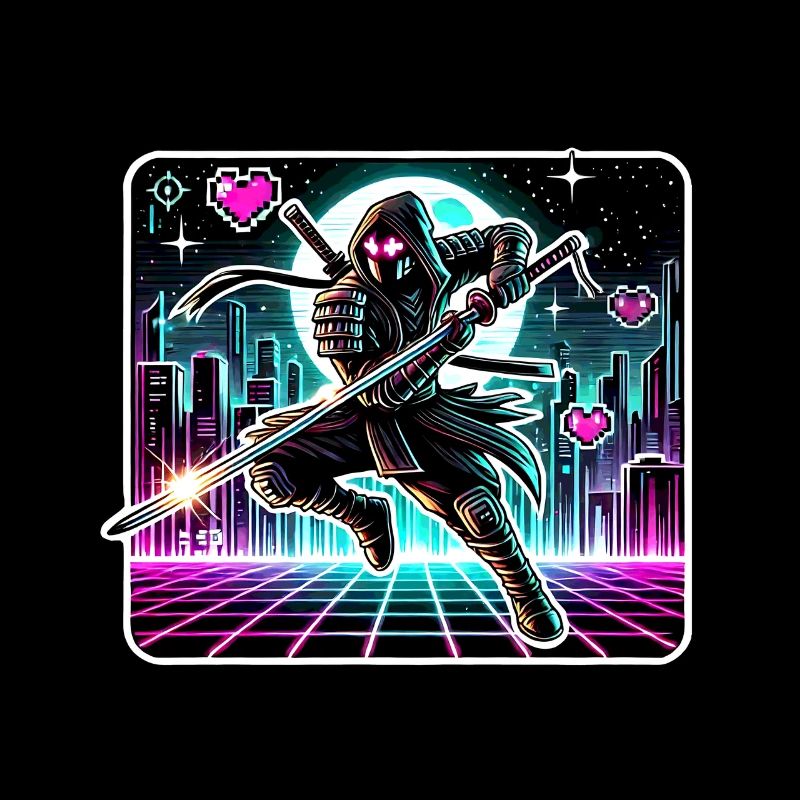 Ninja Samurai Anime Gamer Sci-Fi Futuristic manga