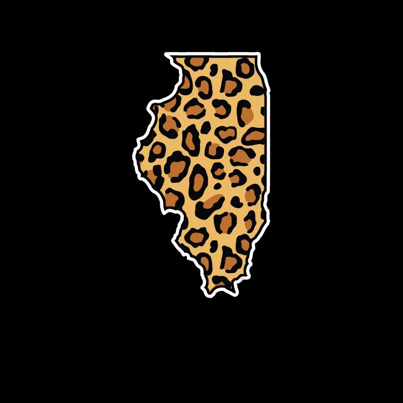 illinois Imprimé léopard États-Unis État américain