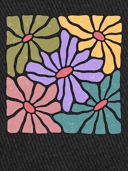 Boho style wildflowers