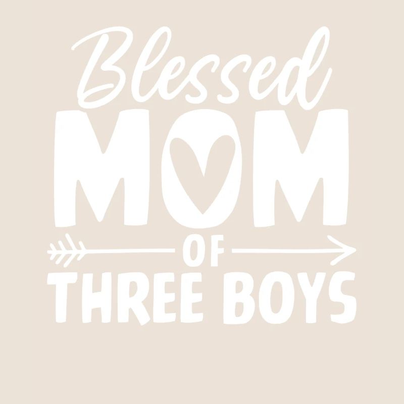 Mutter von Drei Jungs Lustiger Junge Mutter Muttertag