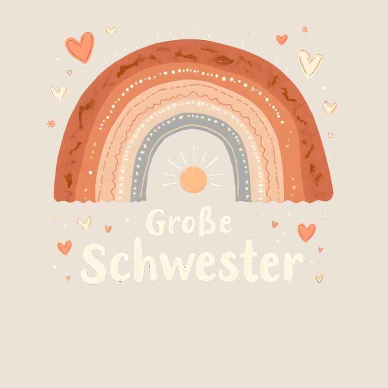 Große Schwester Regenbogen Boho