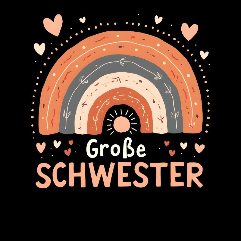 Große Schwester Regenbogen Boho