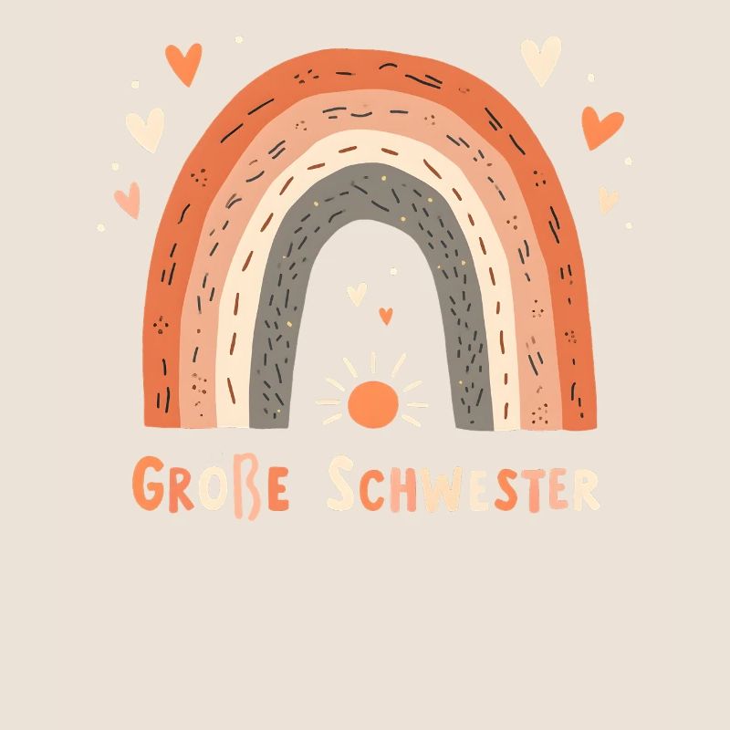 Große Schwester Regenbogen Boho