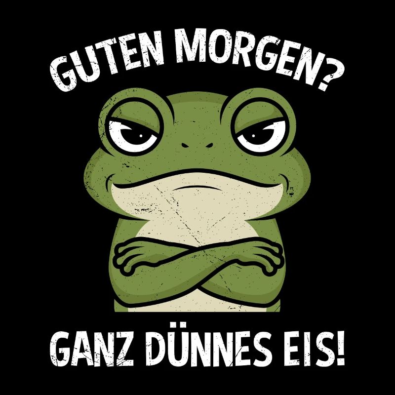Froschkostüm GUTEN MORGEN? GANZ DÜNNES EIS!