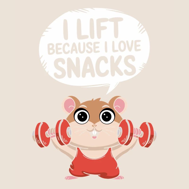 Ich Hebe Gewichte Weil Ich Snacks Liebe