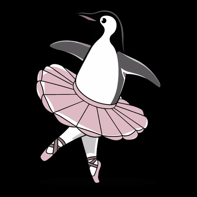 Elégant pingouin en tutu de ballet