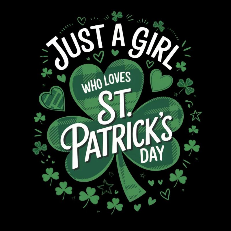 Juste une fille qui aime le trèfle de la Saint-Patrick
