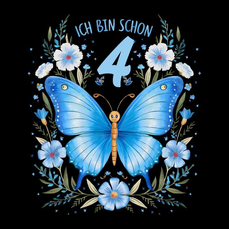 4. Geburtstag Schmetterling Kindergeburtstag