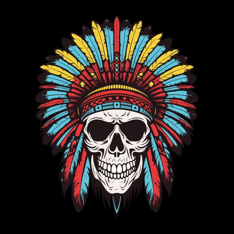 Apache Indian Chief Skull