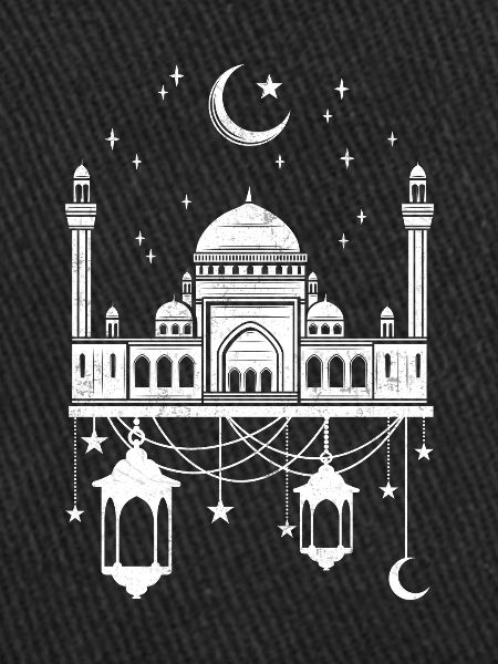 Moschee mit Halbmond