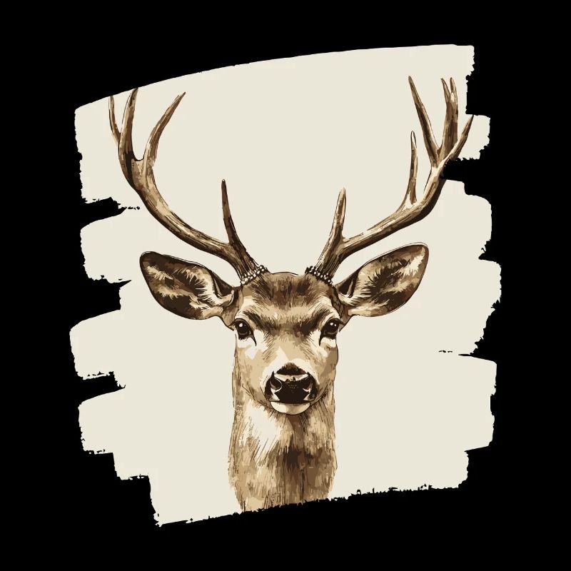 Cerf avec bois
