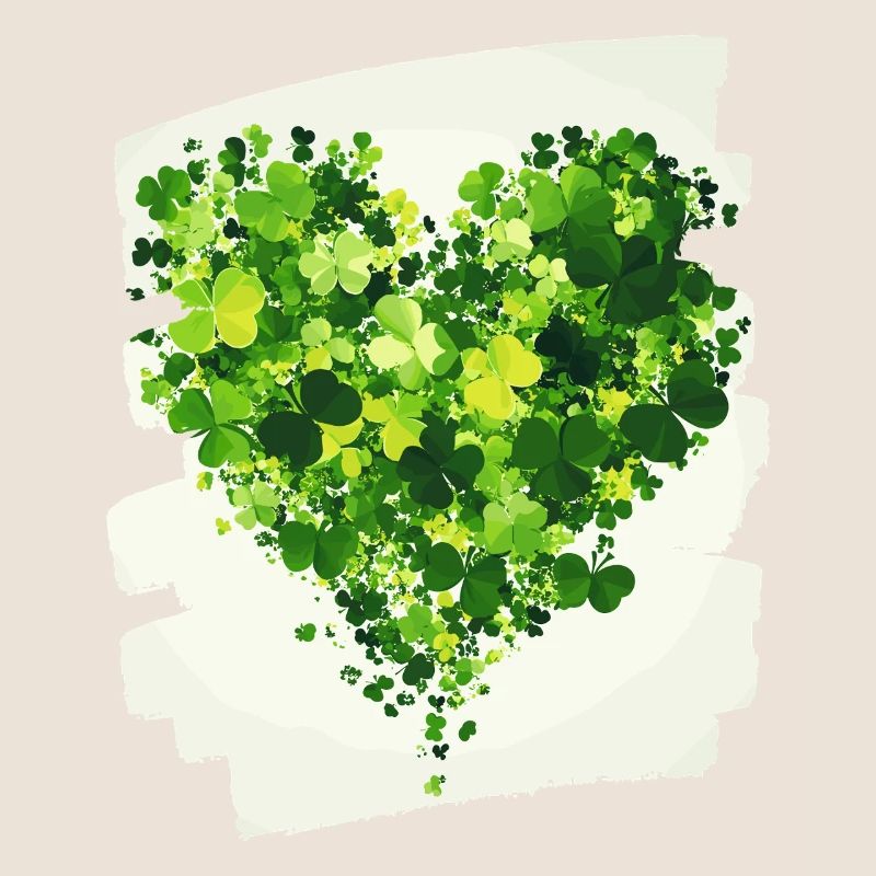 Saint-Patrick Shamrock Heart