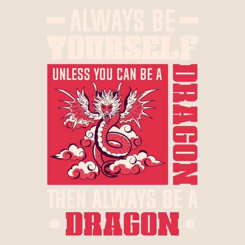 Drachen Drachendesign Sei immer du selbst